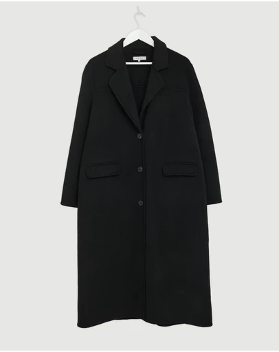 Revibe - Repaired AERE Orla Double Faced Wool Coat - AU 12