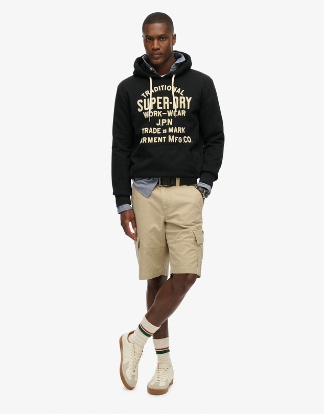 Superdry - Workwear Flock Graphic Hoodie