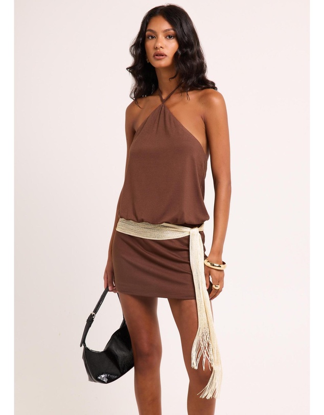 Alice In The Eve - Keely Halter Mini Dress
