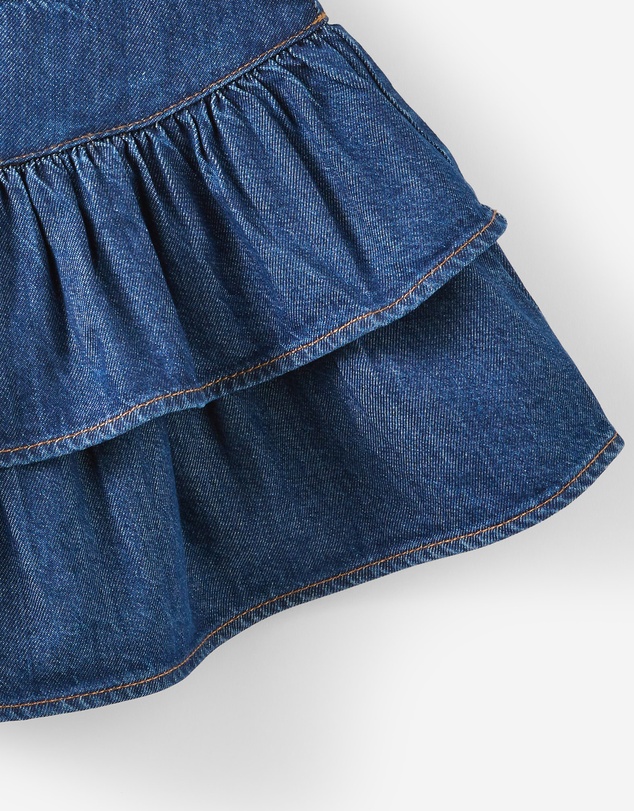 Cotton On Kids - Frill Denim Skirt