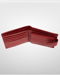 DENTS - Beauley RFID Bifold Press Stud Leather Wallet w/ Coin Pocket