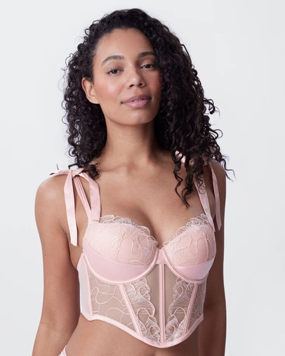 Bras N Things - Enchanted Etoile Corset - Dusty Pink
