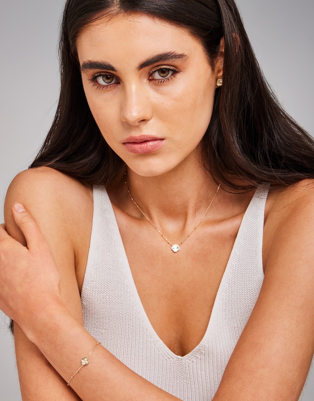 Zoe Olivia - 9K Gold Rainbow Petal Bracelet