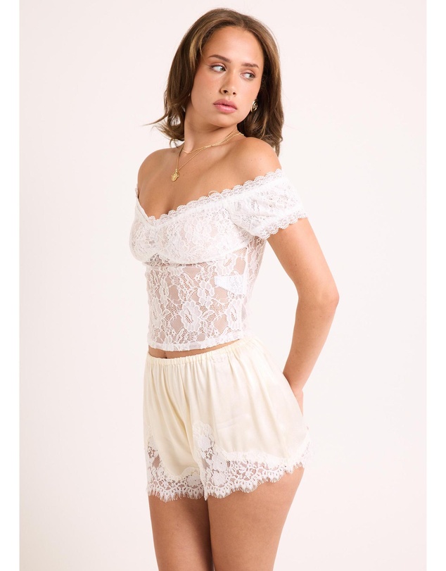 Alice In The Eve - Elsie Lace Off Shoulder Top