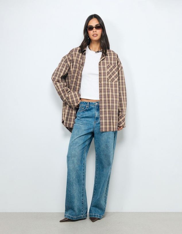 AERE - Maren Relaxed Check Shirt