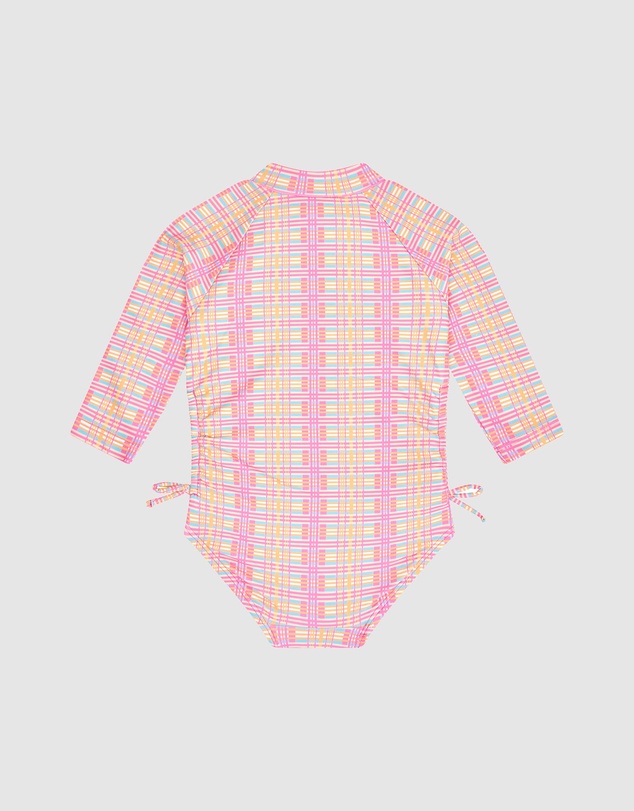 Huxbaby - Beach Club Check Shirred Swimsuit - ICONIC EXCLUSIVE - Babies-Kids