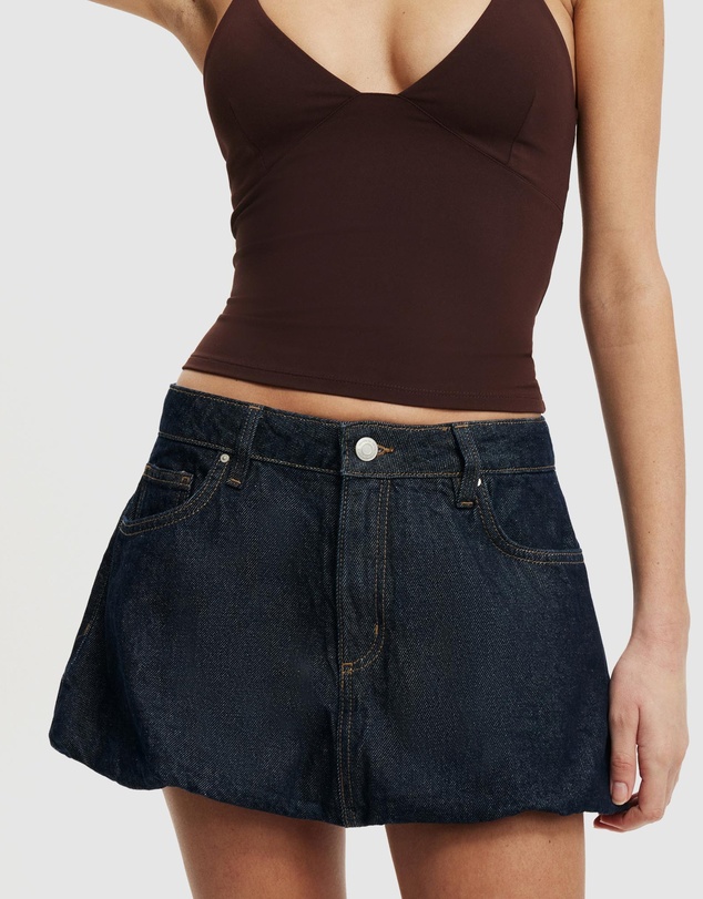 Cotton On - Bubble Denim Skirt