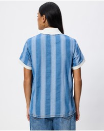 adidas Originals - Denim Football Jersey Shirt