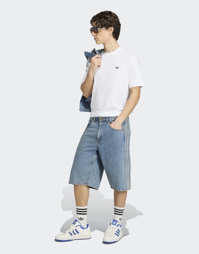 adidas Originals - FIREBIRD ADICOLOR DENIM JORTS MID-RISE STRAIGHT LEG Mens