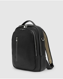 Republic of Florence - The Belfast Matt Black Laptop Backpack