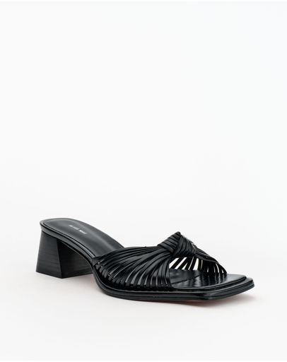 Black Oily Crinkle Leather