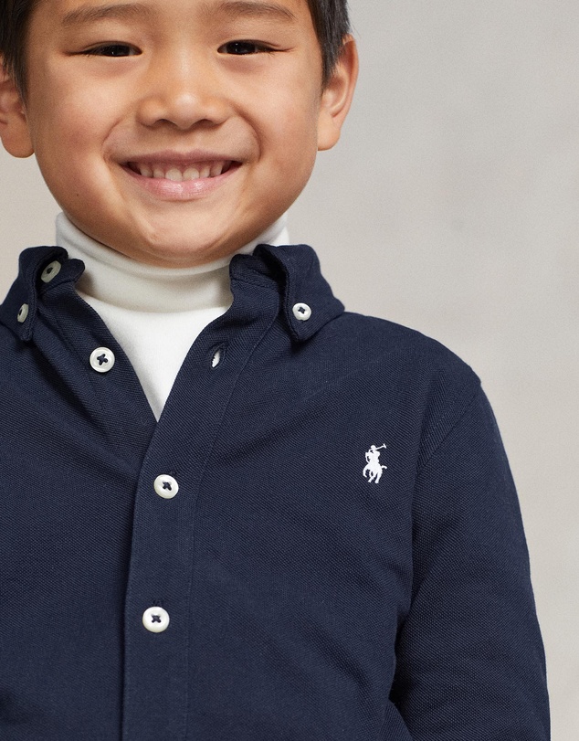 Polo Ralph Lauren - Featherweight Cotton Mesh Shirt - Kids