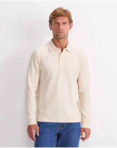Sportscraft - Long Sleeve Sc Pique Polo