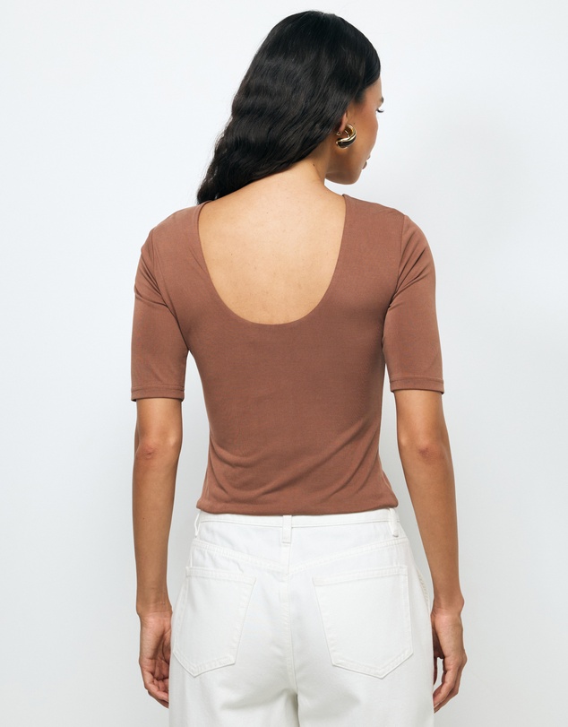 AERE - Kora Scoop Back Top