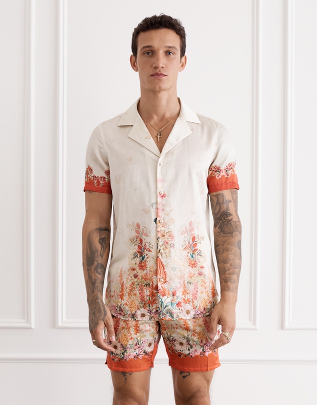 Aqua Blu Australia - Bouquet Jean Short Sleeve Shirt