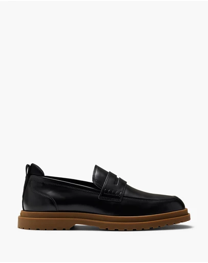 Aquila - Radar Leather Penny Loafers