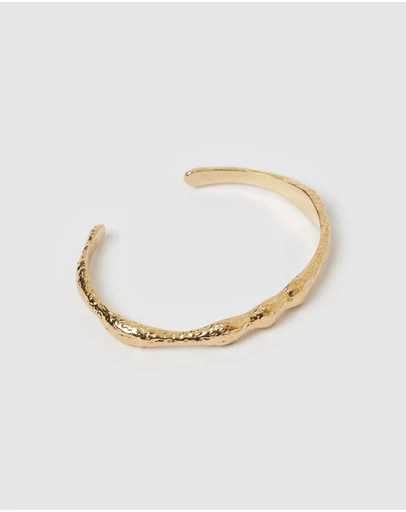 Arms Of Eve - Jayde Gold Cuff Bracelet