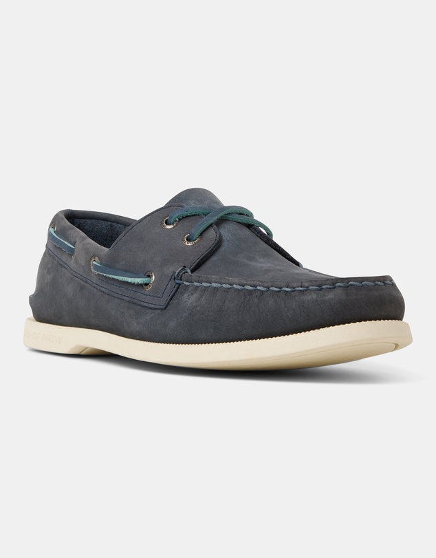Sperry - A/O 2-Eye Medium Leather Nubuck Navy- Men's