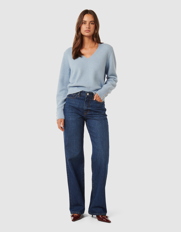Forever New - Sabrina Button Cuff Knit Jumper