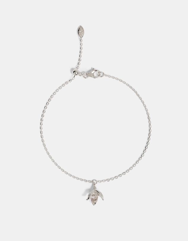 By Charlotte - Birth Flower Bracelet - Snowdrop January