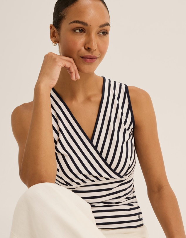 Review - Leila Jersey Stripe Tank Top