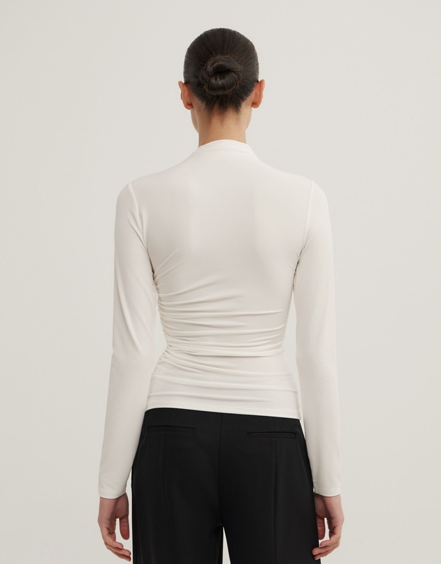 Witchery - Wrap Long Sleeve Jersey Top