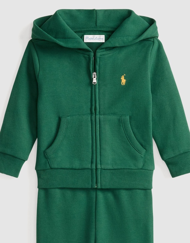 Polo Ralph Lauren - Fleece Full-Zip Hoodie & Pants Set - ICONIC EXCLUSIVE - Babies