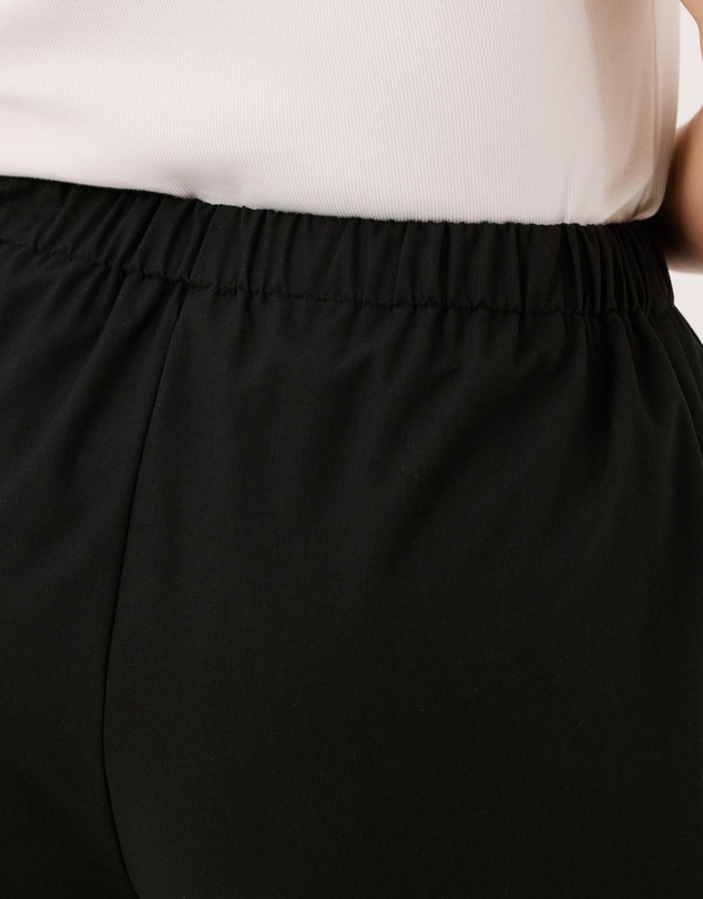 Atmos&Here Curvy - Lana Everyday Linen Shorts With Mock Fly Detail In Eu Flax Linen