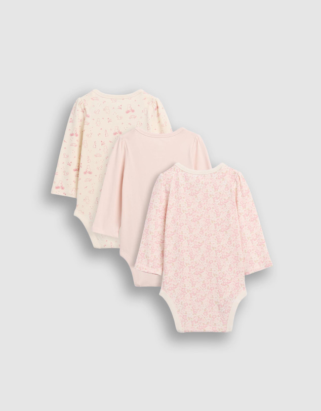 GAP - 3-Pack LS Jersey Bodysuit - Babies