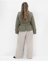 City Chic - Leah Crop Trench
