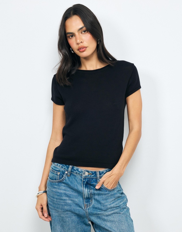 AERE - Lee Organic Cotton Knit Top