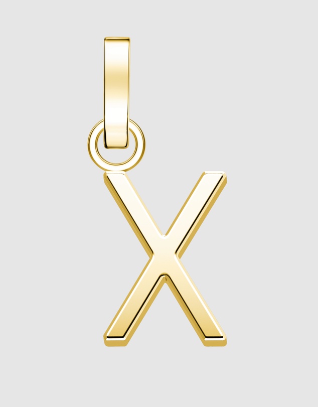 Rosefield - Pendant Gold Tone Letter X