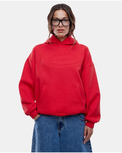 ENA PELLY - Washed Debossed Hoodie