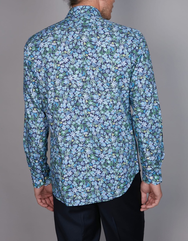 Simon Carter - Watercolour Garden Print Shirt