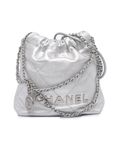 Pre-Loved by Azura Reborn - Pre-Loved Mini Metallic Calfskin 22 Satchel