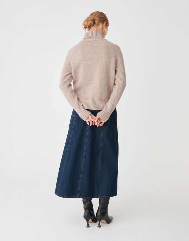 Forcast - Jada Notch Hem Turtleneck Knit