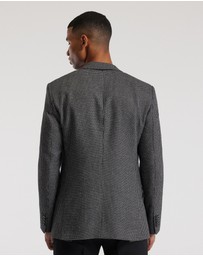 Calibre - Weave Check Blazer Black