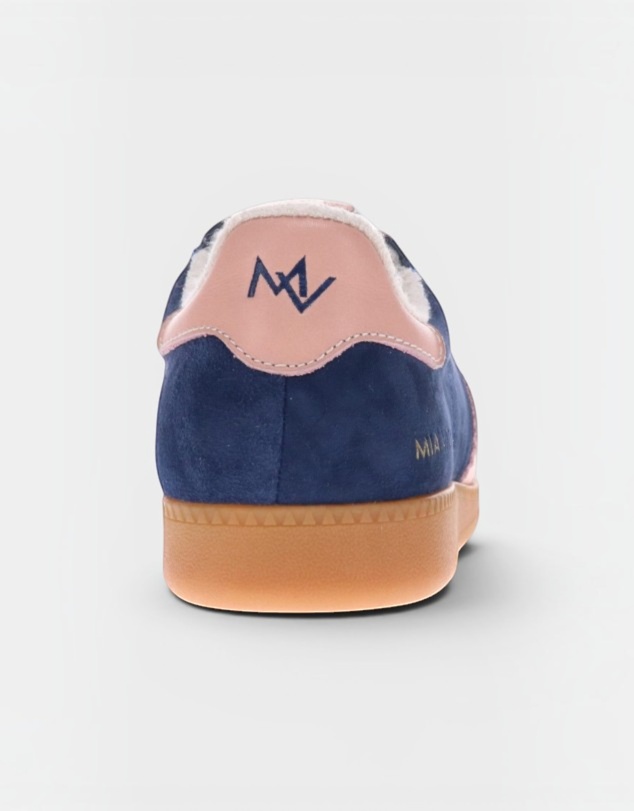 Mia Vita - Ramona II Lace-Up Casual Sneaker - Royal Blue/Blush