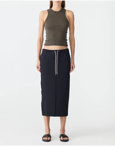Bassike - Stretch Twill Minimal Skirt