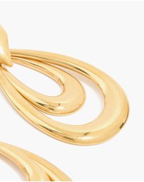 Lovisa - Waterproof Gold Plated Stainless Steel Double Doorknocker Earrings
