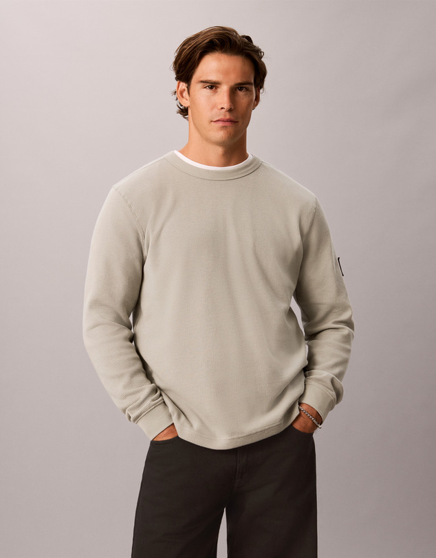 Calvin Klein Jeans - Long Sleeve Waffle T-Shirt