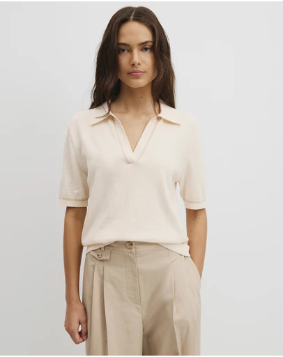 Country Road - Cashmere Blend Short Sleeve Knit