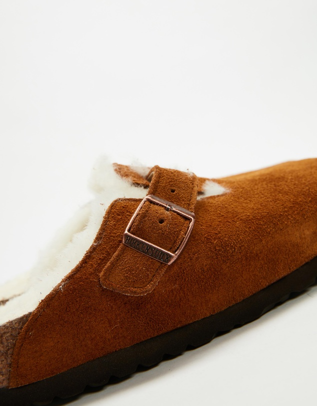 Birkenstock - Boston Suede Leather/Shearling Narrow