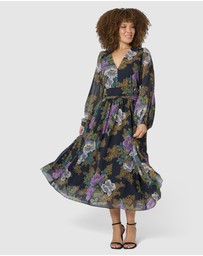 Pink Dusk by Curve Project - Higher Love Midi Dress