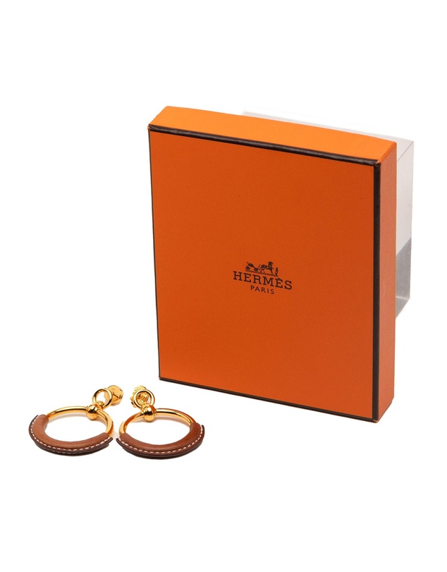 Pre-Loved by Azura Reborn - Pre-Loved Gold Plated Barenia Loop Earrings
