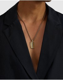 Nialaya Jewellery - Trinity Pendant Necklace in Gold