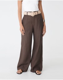 Forcast - Ivy Linen Wide Leg Pants