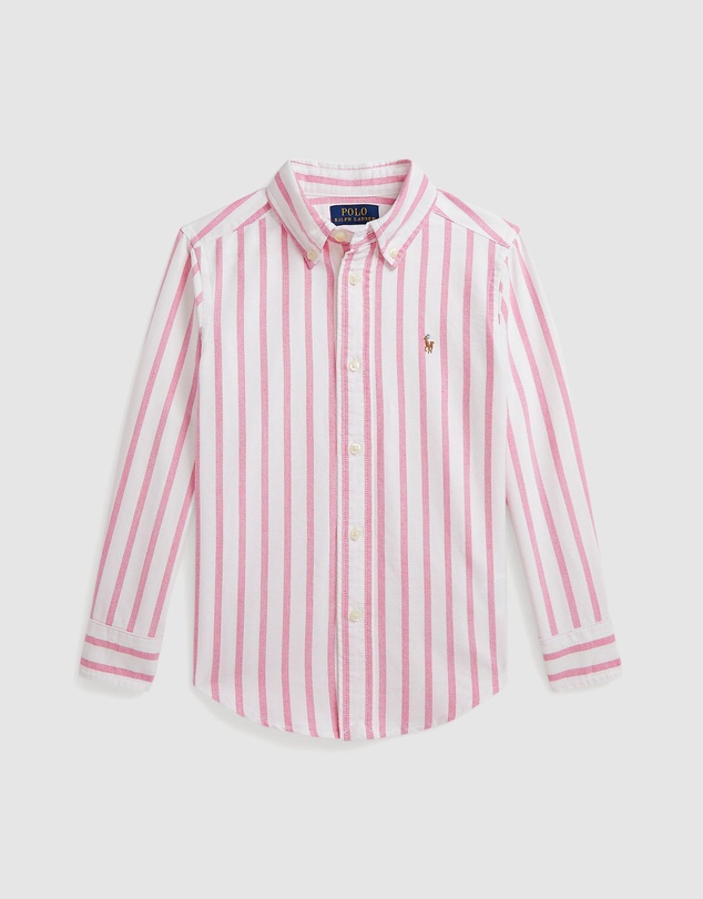 Polo Ralph Lauren - Polo Bear Cotton Oxford Shirt - ICONIC EXCLUSIVE - Kids