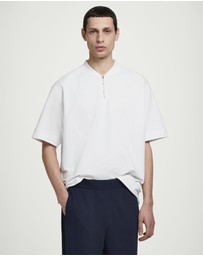 COS - Half-Zip Cotton T-Shirt