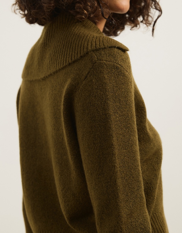 Atmos&Here - Kiera Knit Jumper with Wide Collar